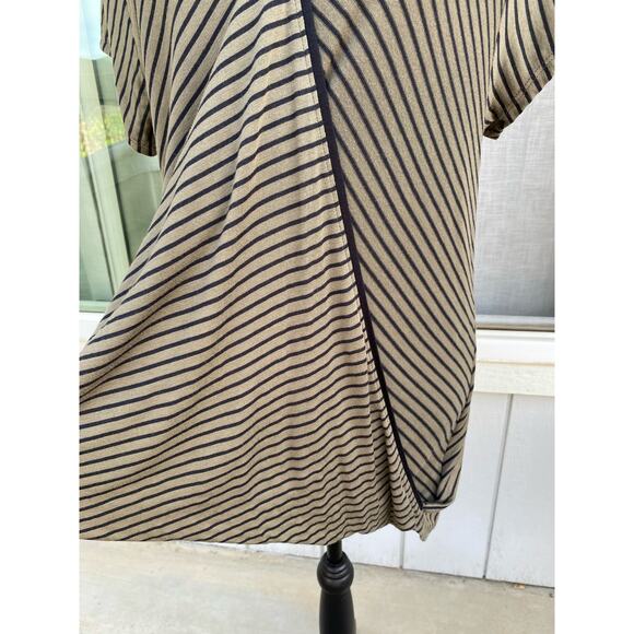 Maeve Cap Sleeve Women's Wrap Top Olive with Black Stripes NWT‎ Size XL - Picture 3 of 15